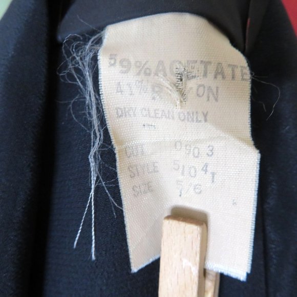 Vintage 80s Jolie Madame One Piece Jumpsuit XS Black Zip Button Pockets Blouson - Picture 11 of 16